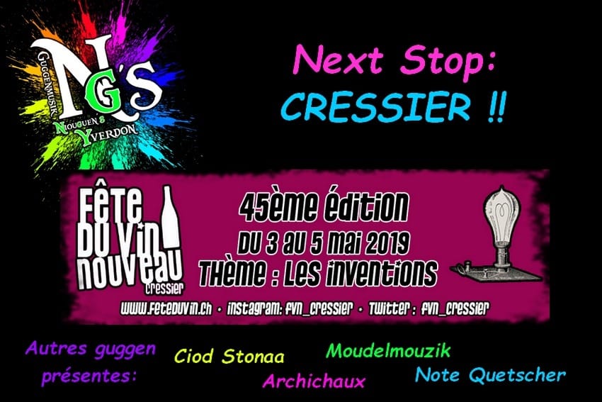 Next Stop: Cressier!