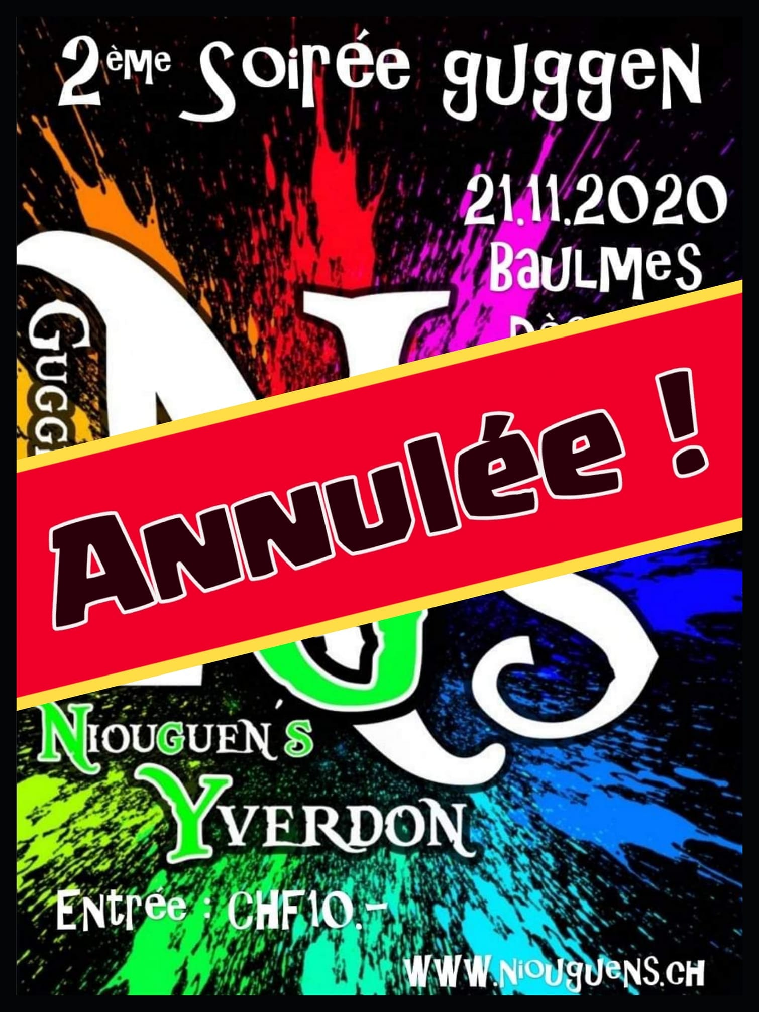 Annulation soirée guggen