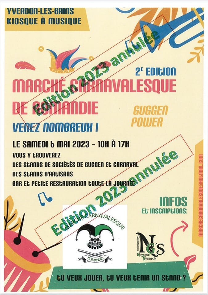 Annulation du Marché Carnavalesque de Romandie